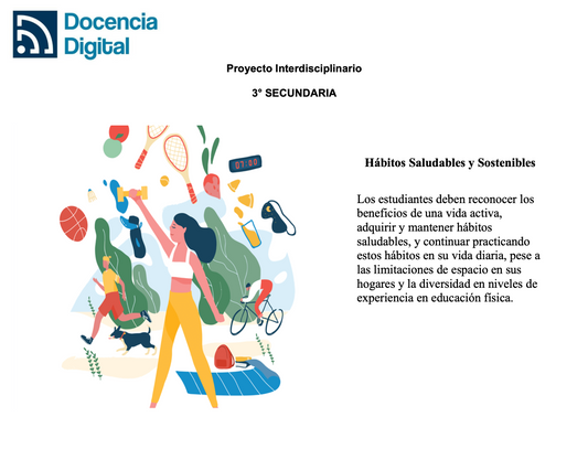 3° SECUNDARIA: Hábitos Saludables y Sostenibles